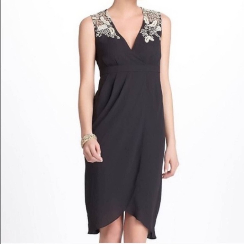 Anthropologie Meadow Rue Black Lace Dress-10